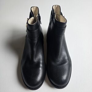 Vintage Buffalo London Chelse Ankle Booties Black Leather size EU 36 (US 6)